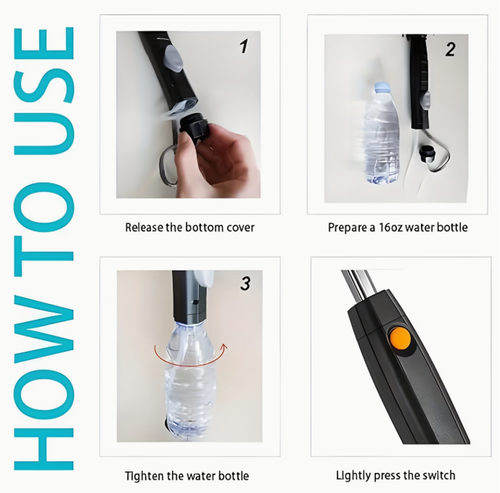 1pc Of Umbrella With Fan, Spray And UV Protection, Multifunctional Cooling Umbrella With Fan And Spray (with A Free Water Bottle)