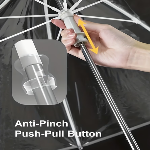 Colorful Transparent LED Eight-Rib Umbrella