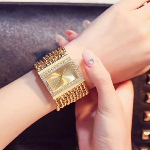 🖤Hot Sale:50% OFF🖤Ladies Rhinestone Quartz Square Watch