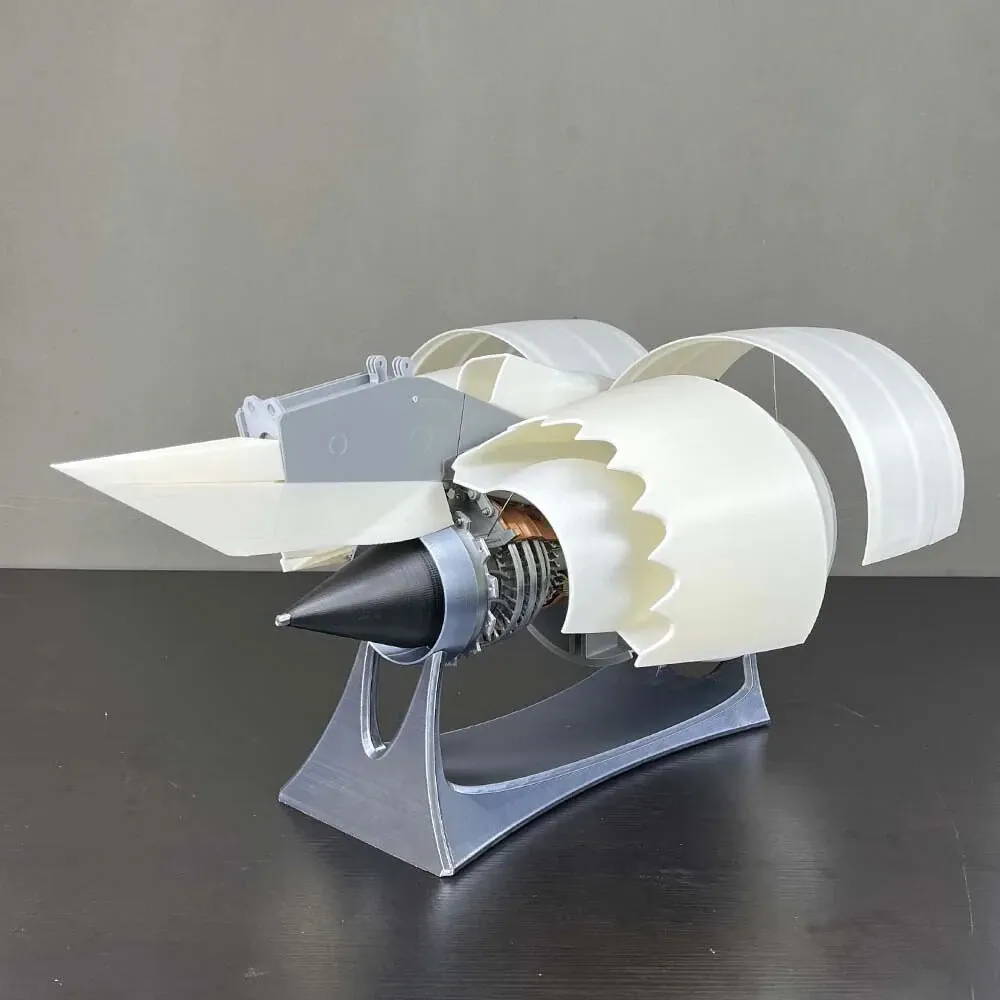 NikolaToy Trent 900 Turbofan Engine Model 65CM Large Size Physics Experiment Science Discovery Production Invention Desktop Decorations Collection Toys - KIT Version