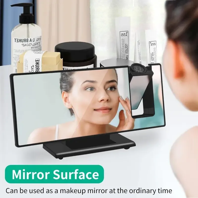 180° Arm Projection Alarm Clock, 1 Count USB Plug-In Digital Alarm Clock, Snooze Table Clock, 12-24-Hour Projector LED Clock, USB Powered Clocks, Home Decor