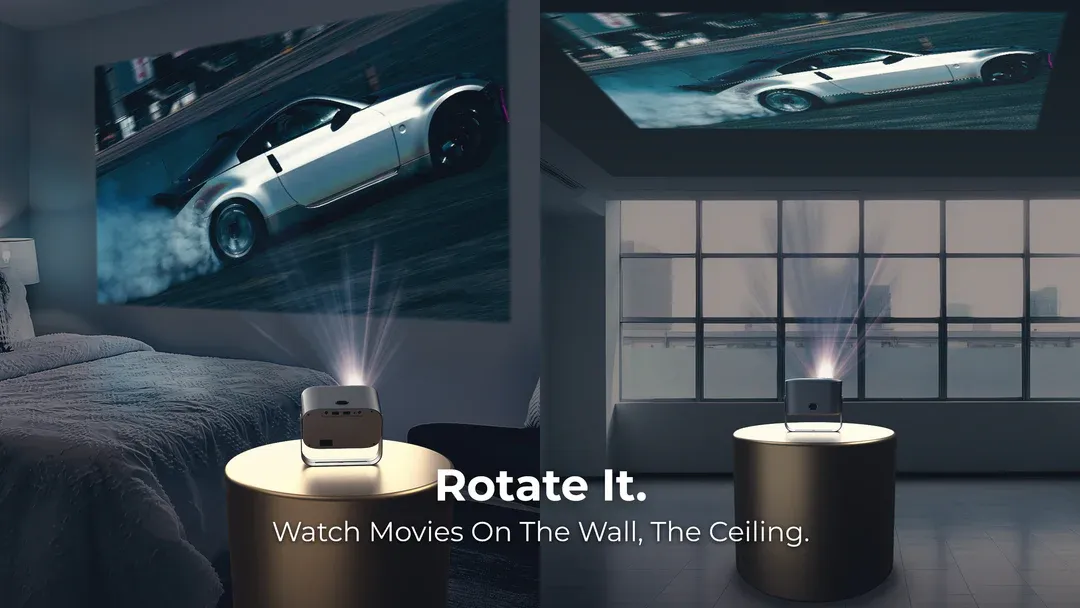 4K Smart Home Projector Electric Focus 5g Wall Projection Horizontal Home