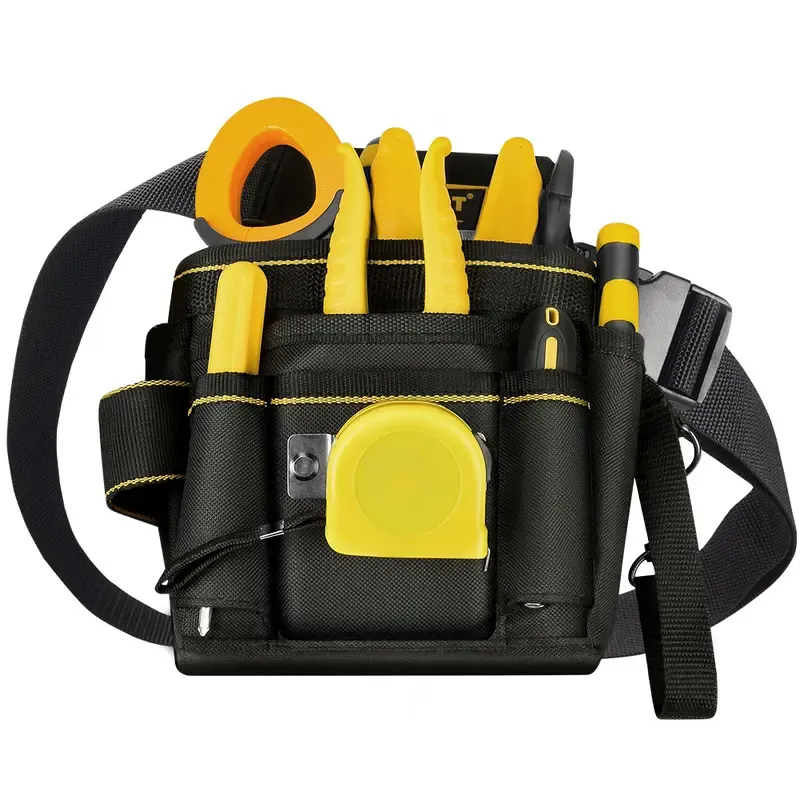 Professional Tool Belt Bag, Sling Tool Bag, Multifunctional Tool Storage Bag, Tool Organizer for Home & Office