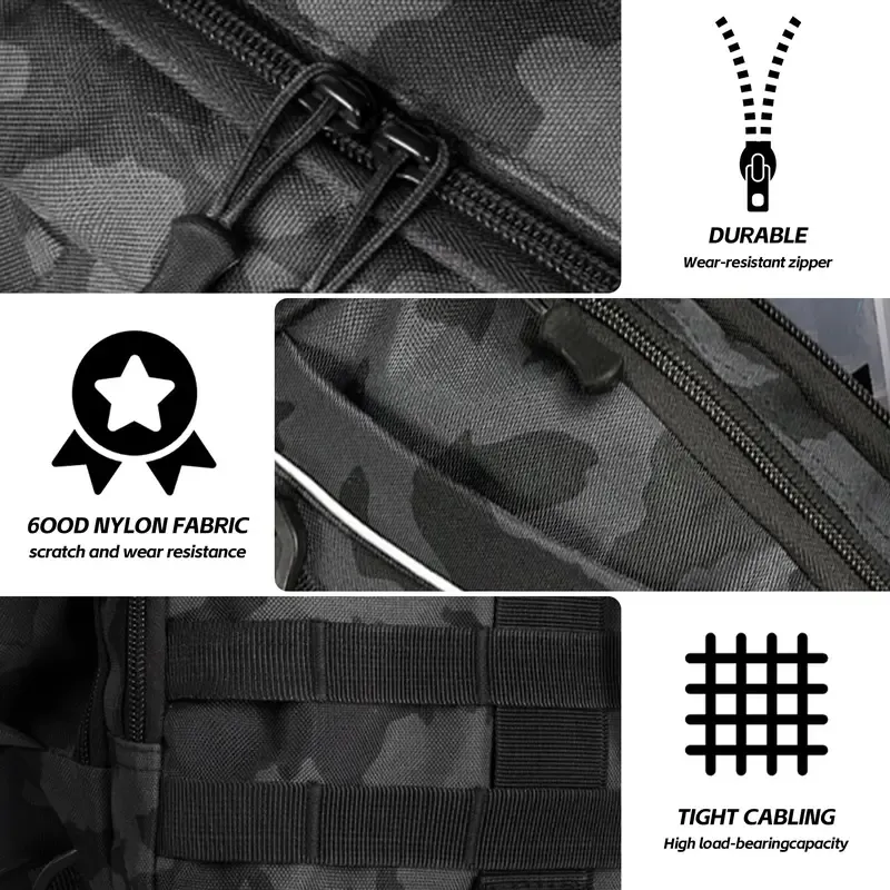 Fishing Backpack Tackle Sling Bag - Fishing Backpack with Rod Holder - Tackle Box Fly Fishing Gifts for Men Women（Accessories not included）