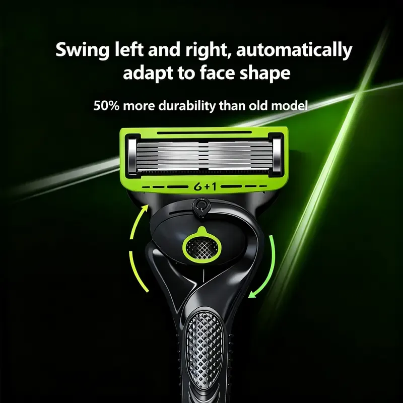 Men's razor replacement blades, 12-24  blades & 1 free handle, sharp handheld razor blades, men's daily care products, razors