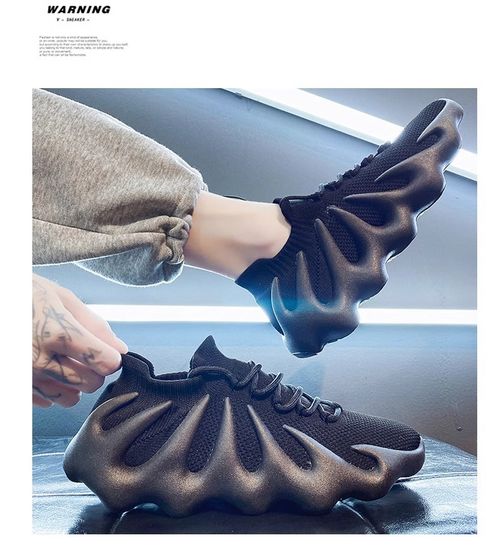 Mens Lace Up Sneakers Shoes Casual - Black