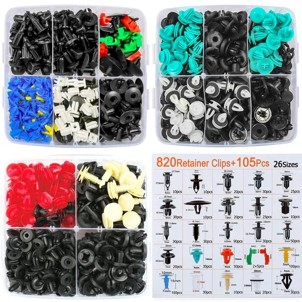 1240 pcs Car Retainer Clips & Fastener Remover