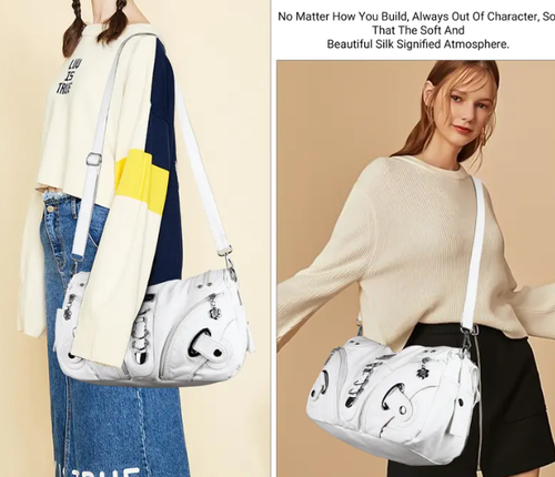 Angel Kiss Vintage Crossbody Bag - PU Hobo Tote Satchel, Lightweight Elegant Commuter Purses, Stylish Accessories for Women, Ideal for Summer Daily Use & Mother's Day Gifts,summervibes