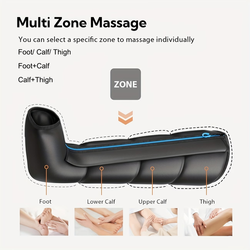 2 Pics Professional Massager Personal Care Accessories Massagers Professional Massage Equipment, Full Massager System with Dynamic Compression Technology, Kneading Squeeze Deep Relaxation, Christmas Gift for Dad Mom And Lover