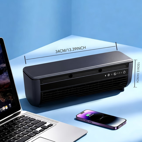 Semiconductor Cooling And Humidifying Fan 868, Superconducting Ice Mist Fan-Multifunctional Desktop Fan Humidifier, USB-C Charging – Suitable for Home, Dormitory, And Office – Perfect Gift, Dorm Essential, Modern Aesthetic Design, Quiet Operation