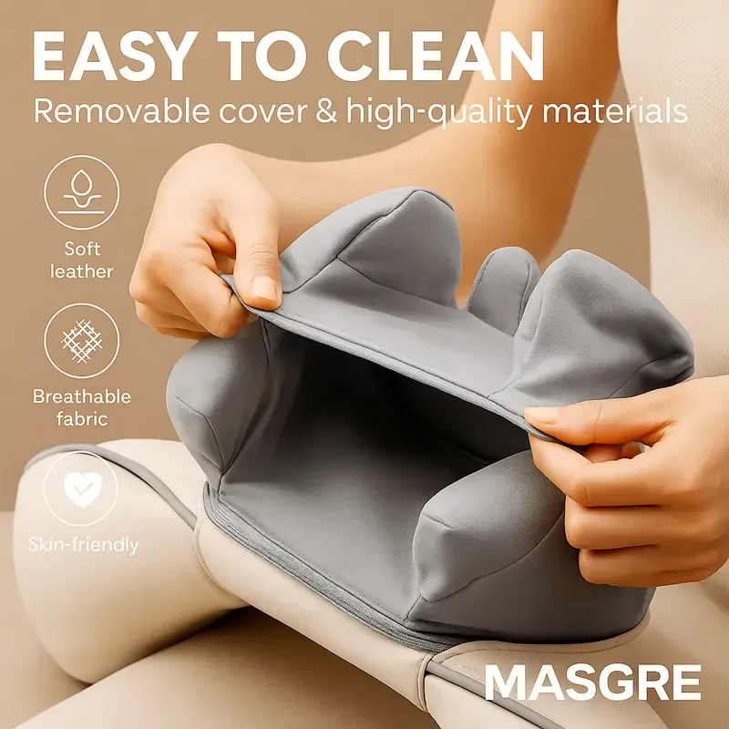 Cordless Neck and Shoulder Massager with Heat – 6D Deep Kneading Electric Massage Pillow for Neck, Back, Legs, and Full Body Relaxation – Perfect for Home, Office and Car. Gifts for Mom, Friends and Wife Birthday Gift