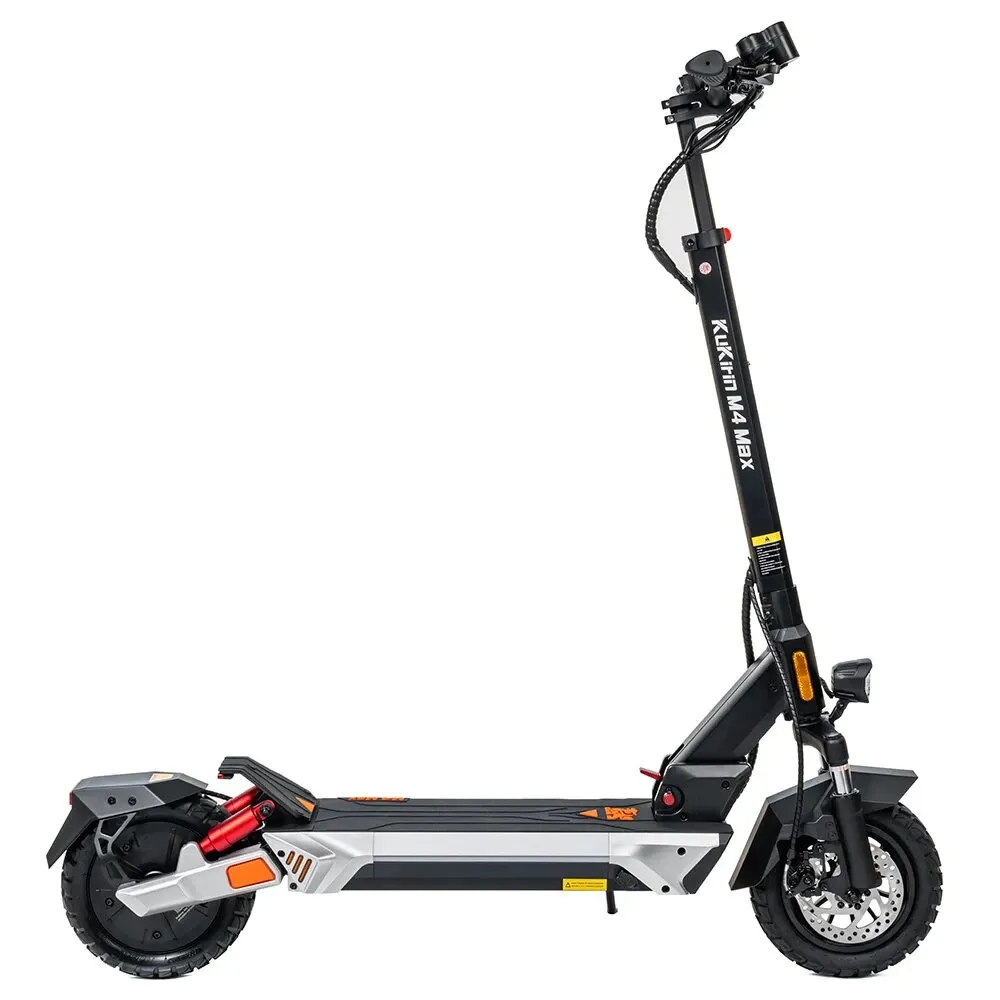 KuKirin M4 Max Electric Scooter 18.2Ah 48V 800W Motor Recommended Top Speed 25KM-H 10inch Moped Electric Scooter 64KM Mileage Electric Scooter Max Load 120Kg - Black