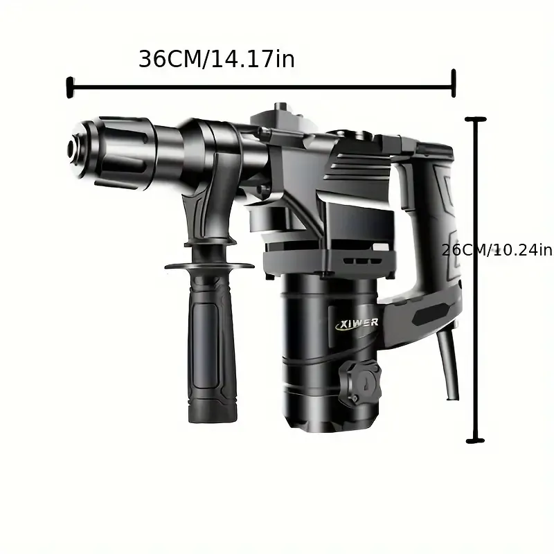 Electric hammer, electric drill, multi-function, highpower heavy duty wall removal powder, crushing mixed mud, industrial drill, heavypercussion drill, suitable for concrete, tile, wall and stone power tools