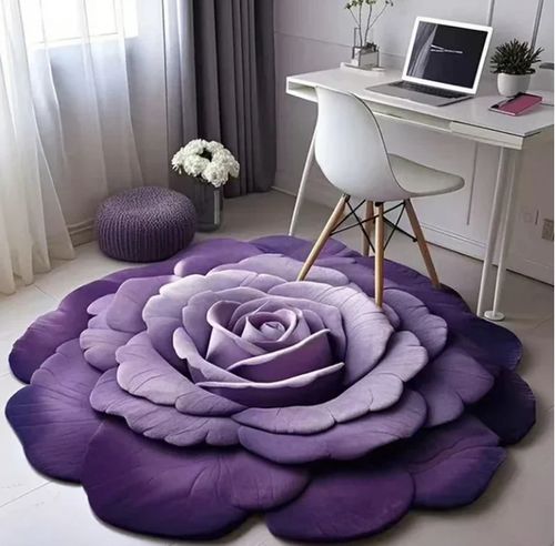 Floral floral diatomaceous earth carpet