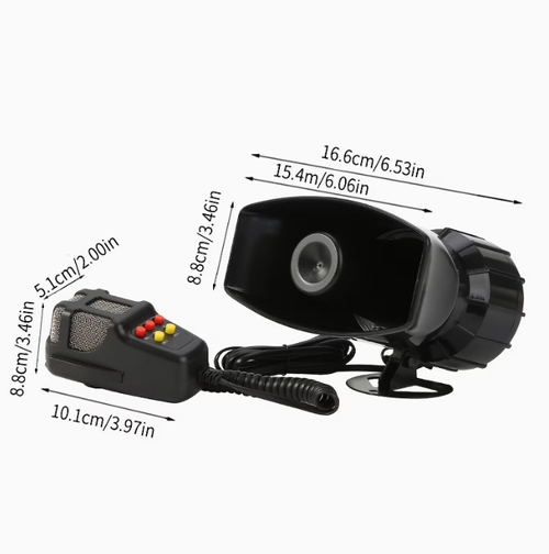 12V Boats Universal Multi-Tone Siren Speaker