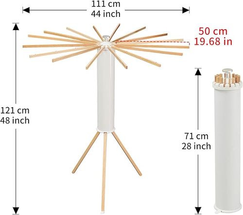 Tripod Clothes Drying Rack, Garment Rack Portable and Foldable Space Saving Laundry Drying Rack - Drying Rack Clothing Floor Folding Balcony Bedroom Household Wooden