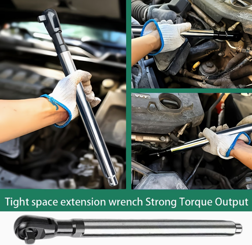 Heavy Duty Extension Ratchet Wrench, High Torque, 0.5 Inch Manual Auto Combination Ratchet Extension Tool, Multi-Purpose Extension Wrench, Socket Wrench, General Purpose Wrench, Auto Repair Tool, High Quality