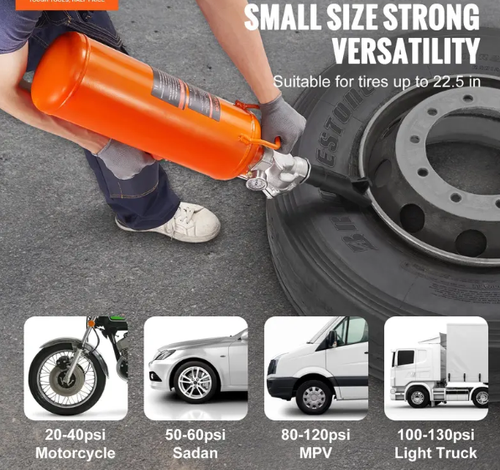 Tire Bead Blaster, Summervibes, Various specifications, Handheld Bead Bazooka, Upgraded Portable Tire Inflator Tool, For Tractor Truck ATV Car, Repair
