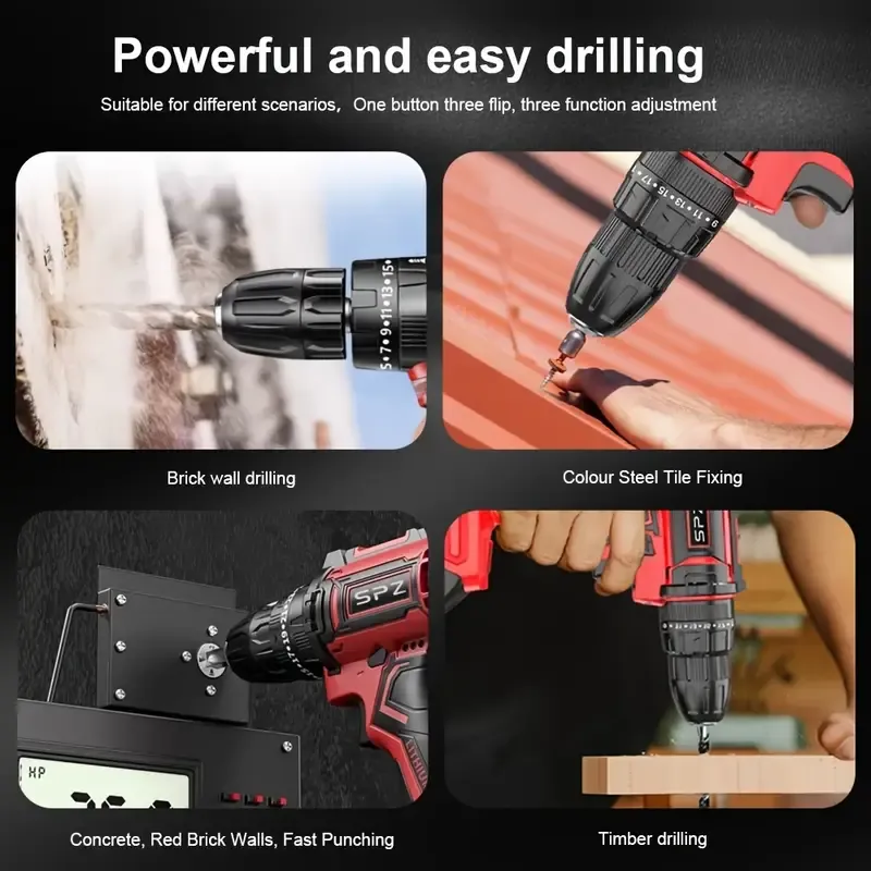 103Pcs with 2 Battery Electric Drill Set