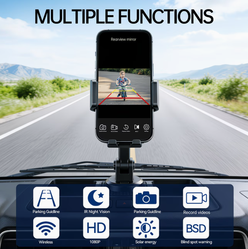 Wireless Wifi Magnetic Backup Camera Installed in One Minute