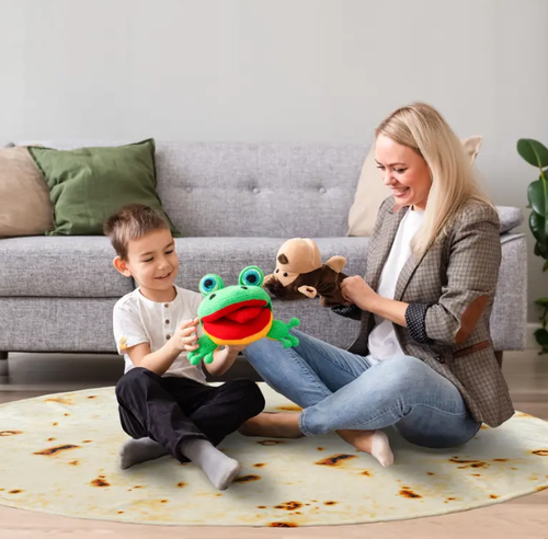 PAVILIA Burrito Tortilla Pizza Blanket, Double Sided Taco Flour Wrap Novelty Throw for Adult Kid Teen, Realistic Food Blanket, Funny Gag Gift for Birthday