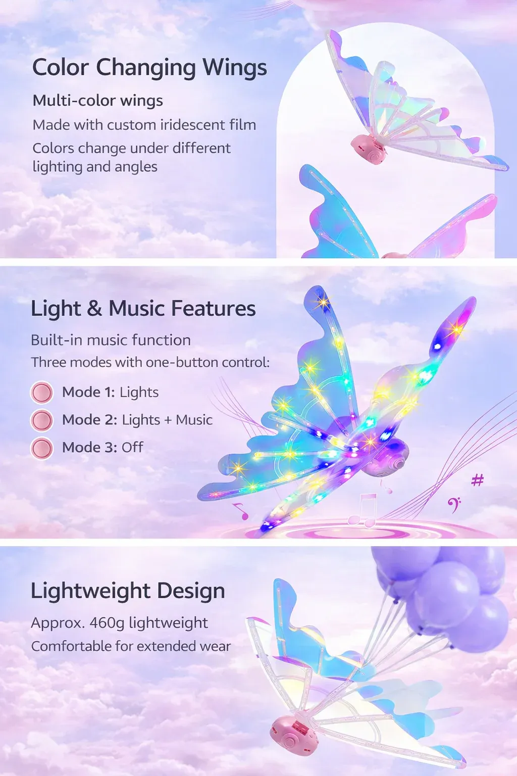 Light-Up Fairy Dream Wings - Familysplace™