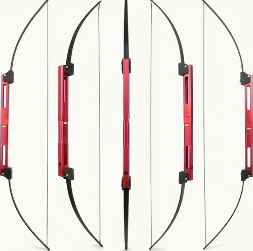 55-Inch Folding Bow And Arrow Set with 40-Pound Aluminum Uprights for Practicing Left-Handed And Right-Handed Archery