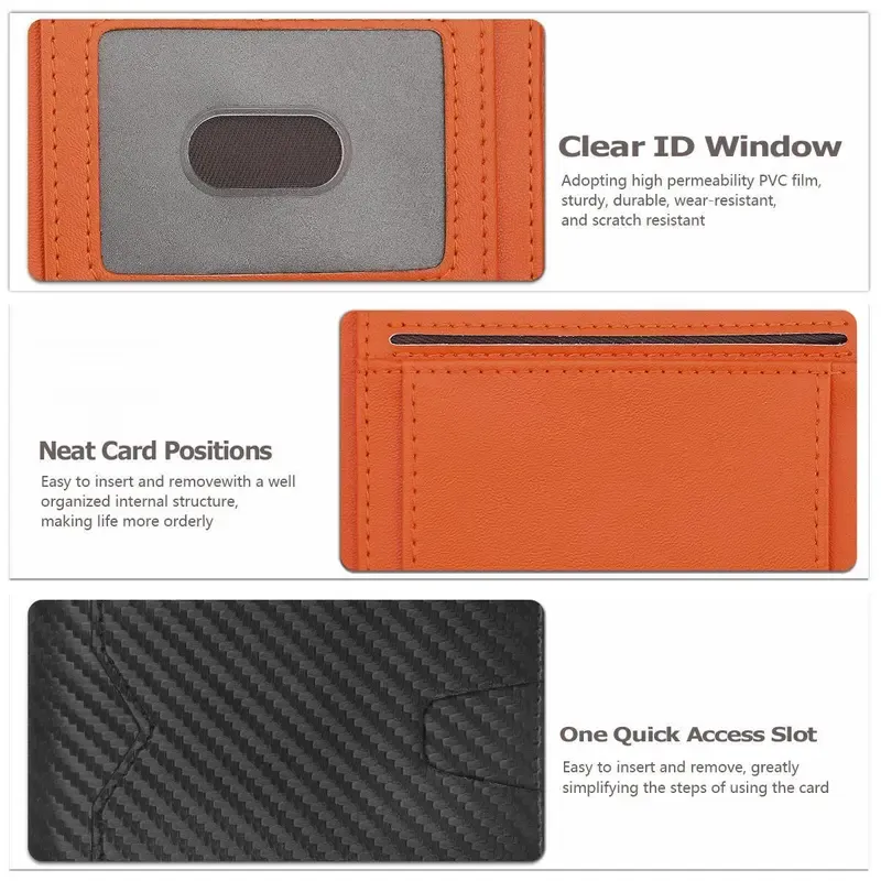 Okicoler Carbon Fiber Ultra-Thin Men's Wallet: 11 RFID Shielded Slots + Stealth Leather Design – Luxury Tech Accessory for Young Professionals