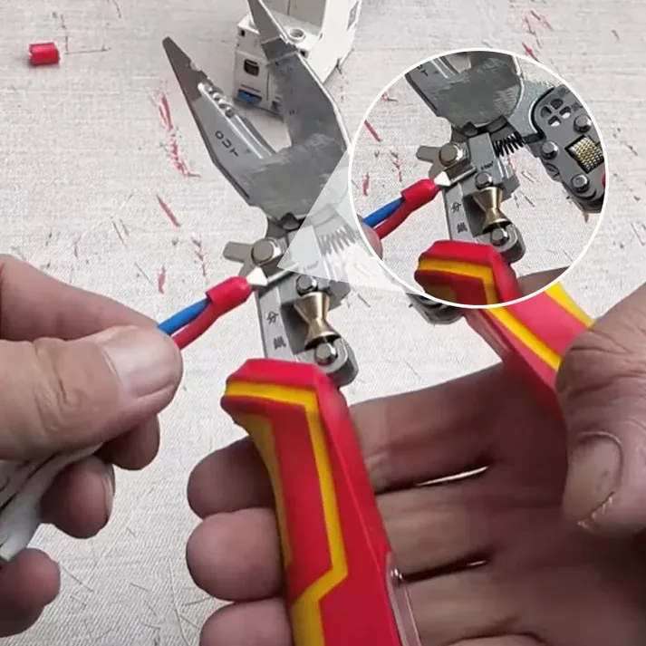 Versatile cutting pliers with electrical measurement