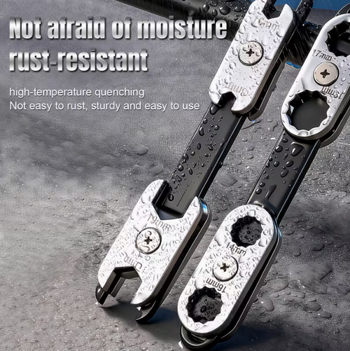 High-Hardness, 360-Degree Adjustable 8-in-1 Wrench