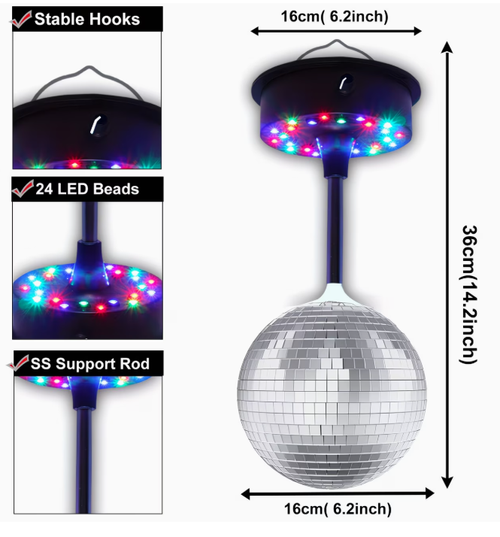 Remote Control RGB DJ Disco Ball Light