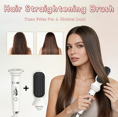 5in 1 Hair Curling Iron Set with 5 Interchangeable Heads, Crimped Waves, Hair Straightening Brush, Root Volumizing Crimper, 25mm & 32mm Curling Wand, Multi-Styler Hair Tool