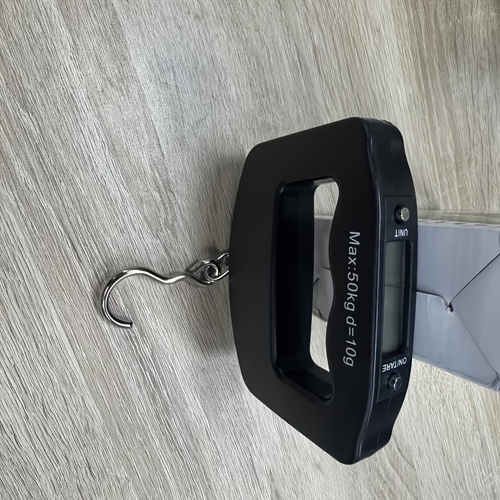 Digital Handheld Luggage Hanging Scale, for Automotive Detailing Tools, Portable Electronic Scale, Fast Scale with Backlit LCD Display, Travel Essentials, (Batteries Not Included)
