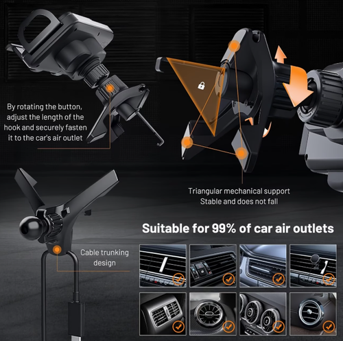 Two-In-One Automatic Rotating Car Holder