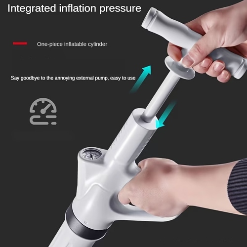 Heavy-Duty Drain Jet Gun - Powerful Toilet Plunger for Unclogging Bathroom, Sink, And Floor Drains, Air Plunger Tool with Adjustable Pressure, No Electricity Needed, Durable Plastic Design