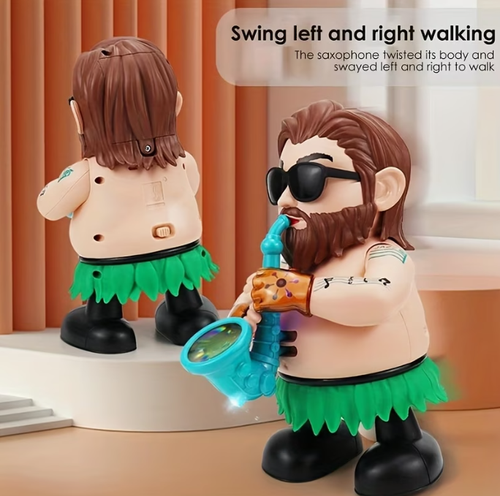 Toddler Toys, Funny Electric Musical Cartoon Character Saxophonist, Electric Learning Toy, Kids Toys, Cartoon Electric Walking Toys, Girls Toys, Toys for Boys