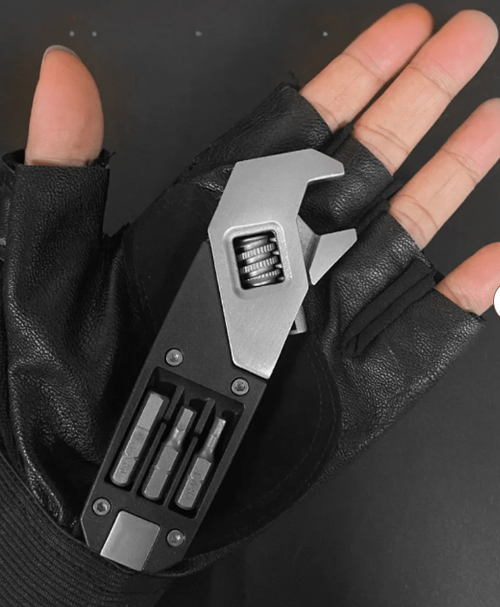 Multi-Functional Metal Folding Wrench Utility Tool