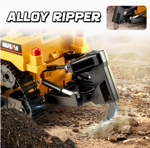 1:16 Scale Eleven-Channel Remote Control Bulldozer
