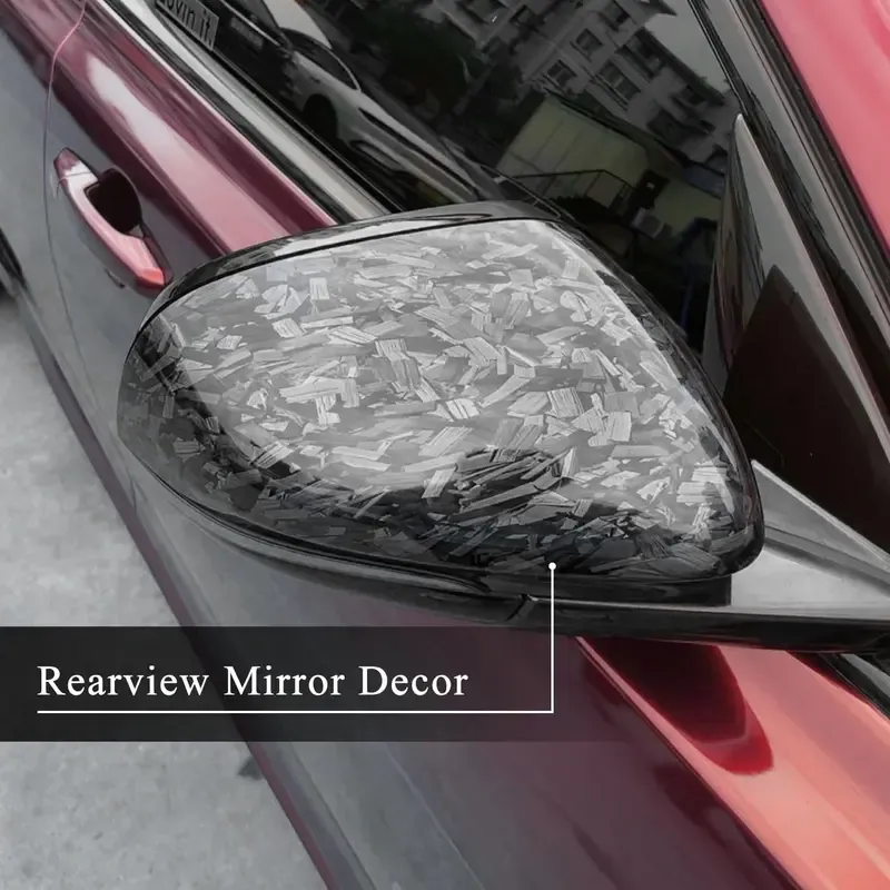 11.8in x118in Gloss Forged Carbon Fiber Car Wrap Vinyl Bubble Free Air Release Adhesive Car Wrap Film Roll DIY Decals ( 0.98 FT x 9.8 FT)