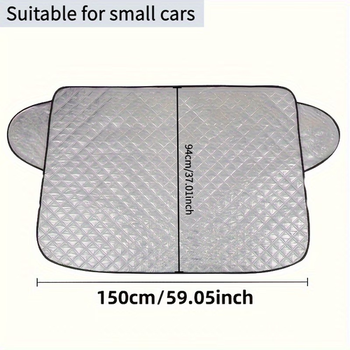 All-Season Car Sunshade, Sedan SUV Windshield Special Thickened Sunshade Snow Cover Reinforced Double-Thread Stitching Wear-Resistant Anti-Tear Sun Protection Cooling Frost Snow Car Cover