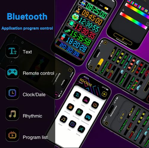 New Car APP-Controlled Bluetooth Flexible LED Soft Display