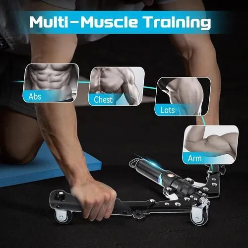 Arm Exerciser Arm Forearm Workout Shoulder Muscle Training Fitness Equipment Home Chest Expander Adjustable 22-440lbs Hydraulic Power Twister Spin Button...