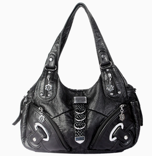 Angel Kiss Vintage Crossbody Bag - PU Hobo Tote Satchel, Lightweight Elegant Commuter Purses, Stylish Accessories for Women, Ideal for Summer Daily Use & Mother's Day Gifts,summervibes