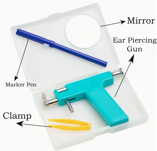 Ear piercing tool kit