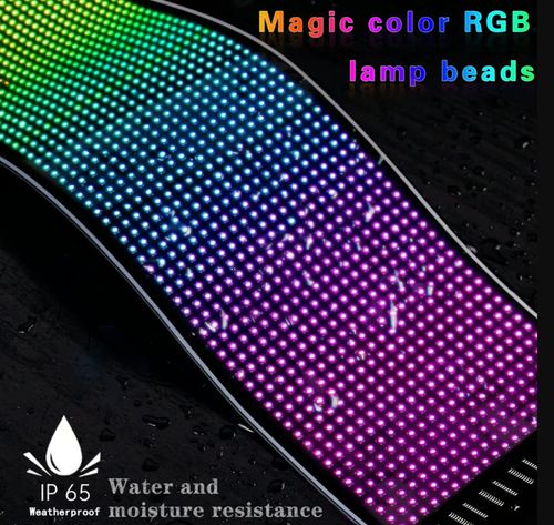 New Car APP-Controlled Bluetooth Flexible LED Soft Display