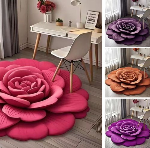 Floral floral diatomaceous earth carpet