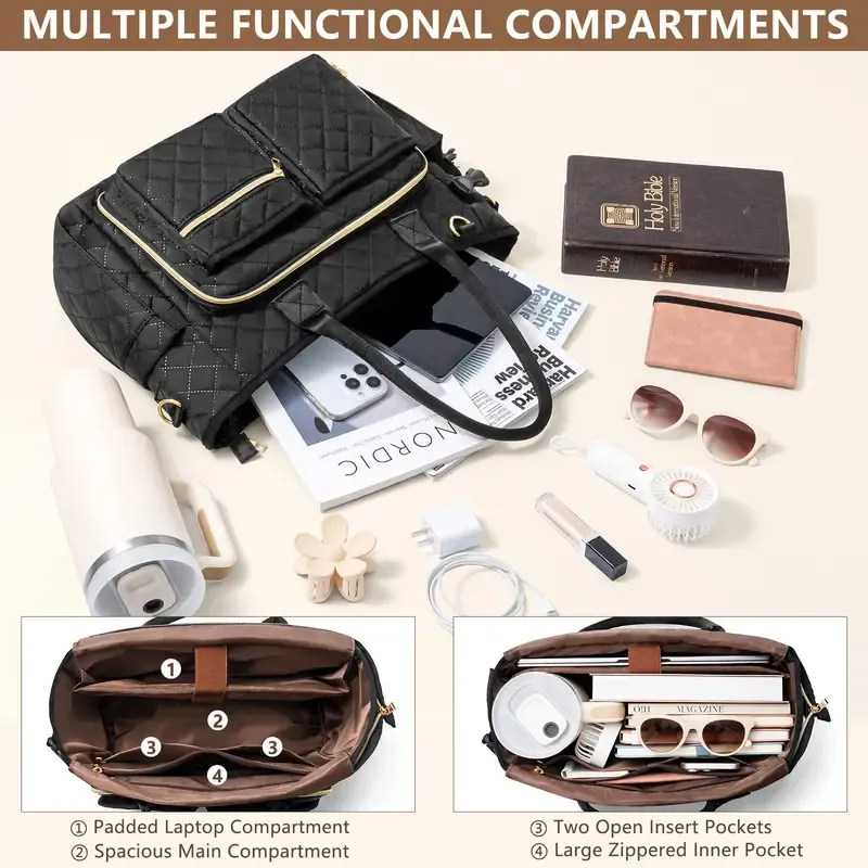 Floe Bible Cover Case Large Tote Bag for Women w  Shoulder Strap,Gifts  for Women