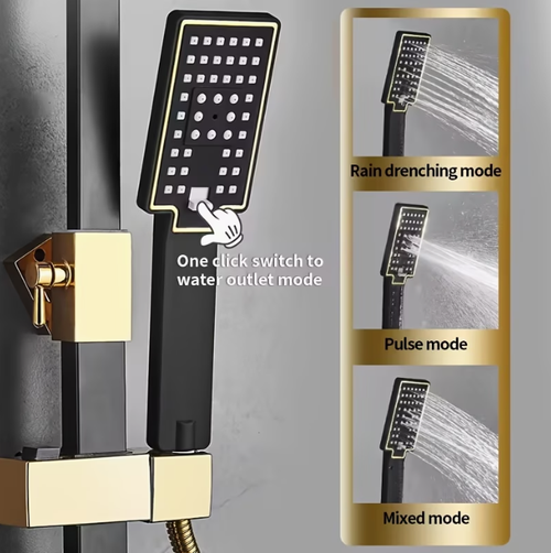 8-inch overhead shower bathroom set