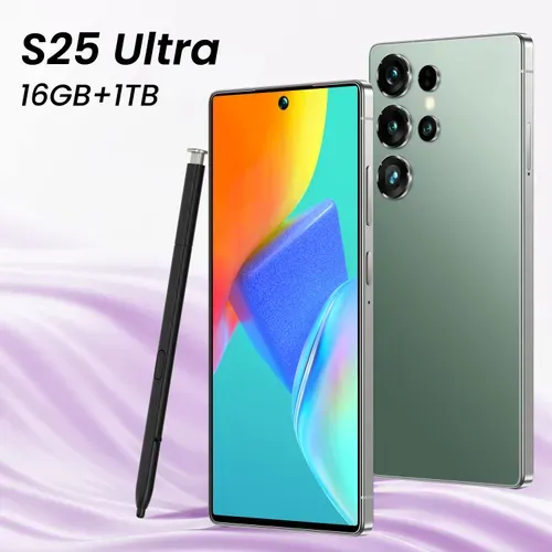 Real High Quality Global S25 Ultra Dual SIM Android 15 5G Mobile Phone Large 22 Dual SIM Big Battery Long Standby Telephone