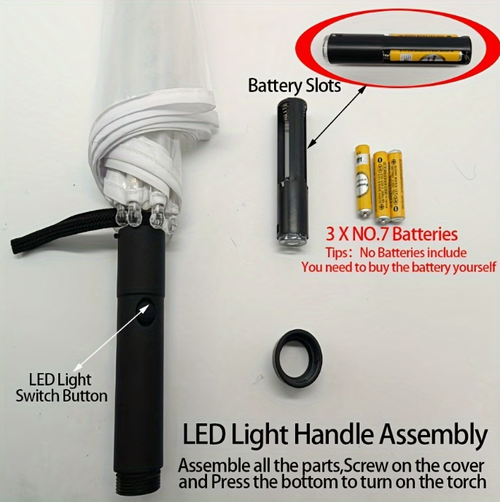 Colorful Transparent LED Eight-Rib Umbrella